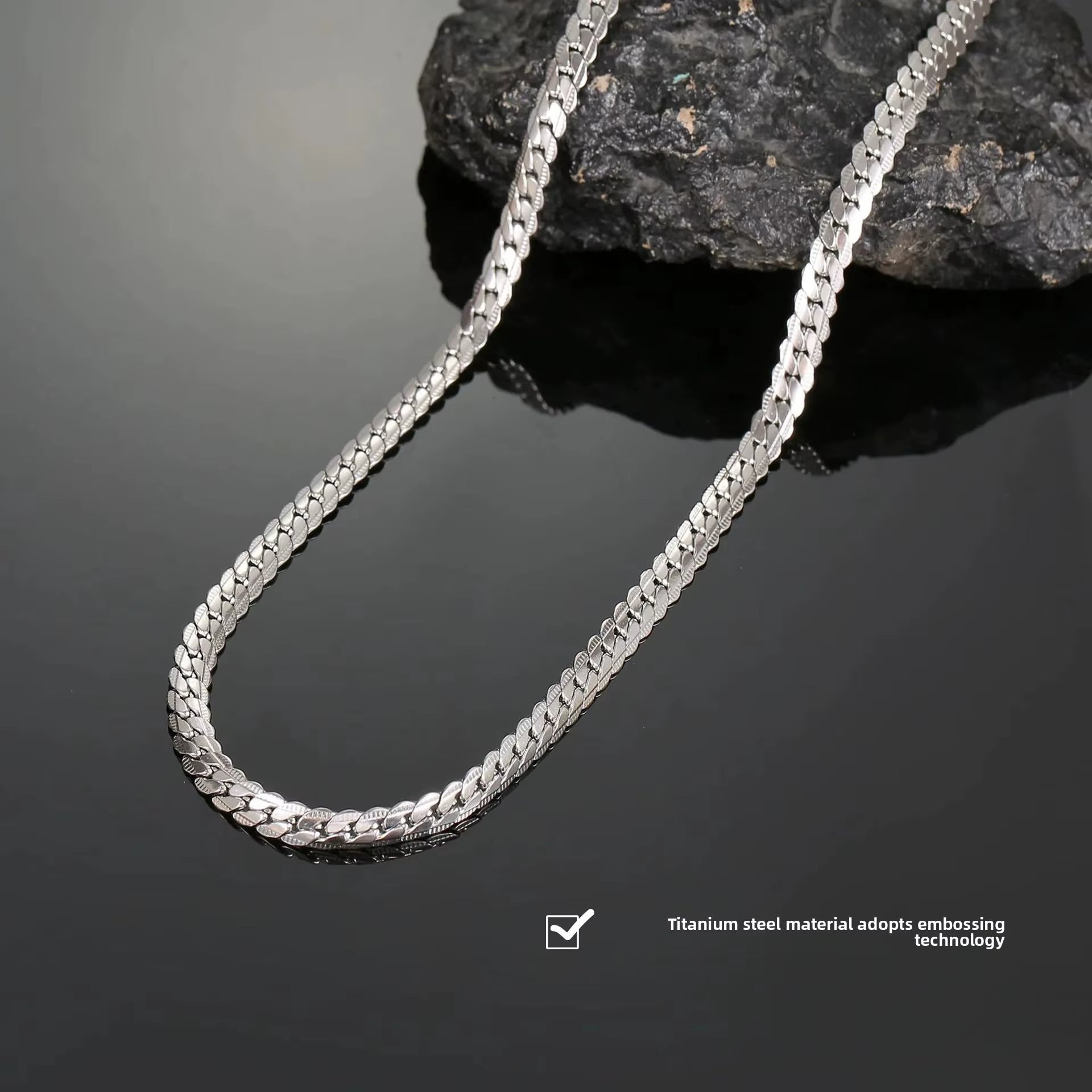 18K London Chain Sterling Silver Geometric Necklace | DAILY DRIPZ