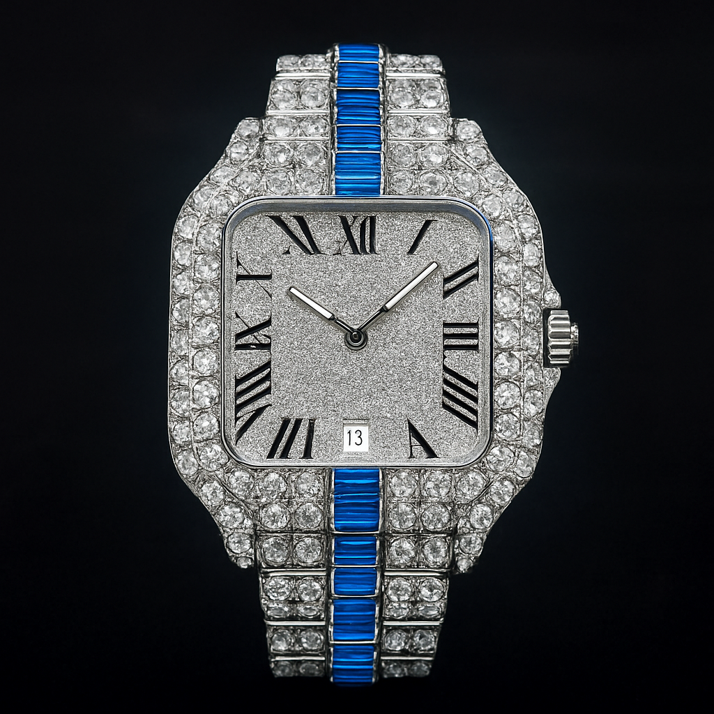 18K Miami Watch – Luxury Stainless Steel Timepiece | DAILY DRIPZ