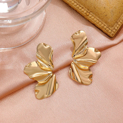 Gold Flower Earrings