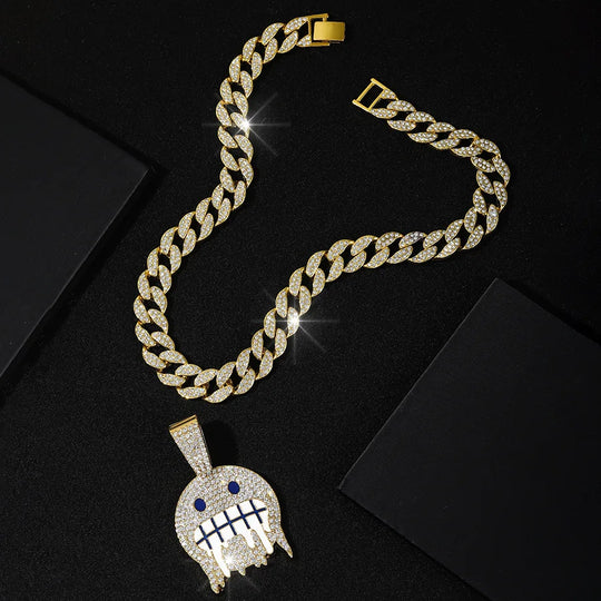 18K Iced Jewel Pendant