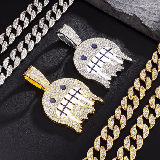 18K Iced Jewel Pendant