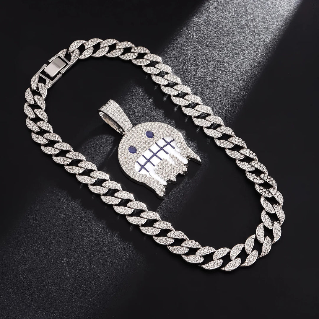18K Iced Jewel Pendant