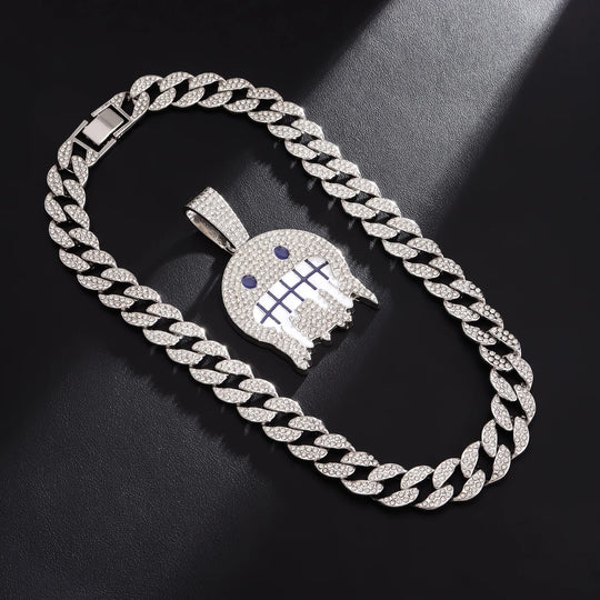 18K Iced Jewel Pendant