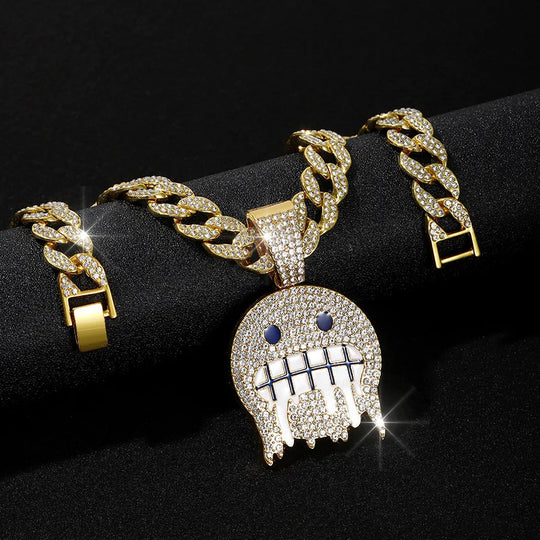 18K Iced Jewel Pendant
