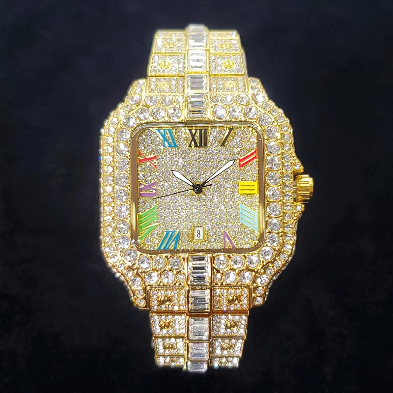 18K Vegas Watch – Luxury Stainless Steel Timepiece | DAILY DRIPZ