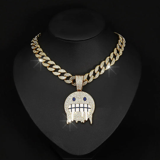 18K Iced Jewel Pendant