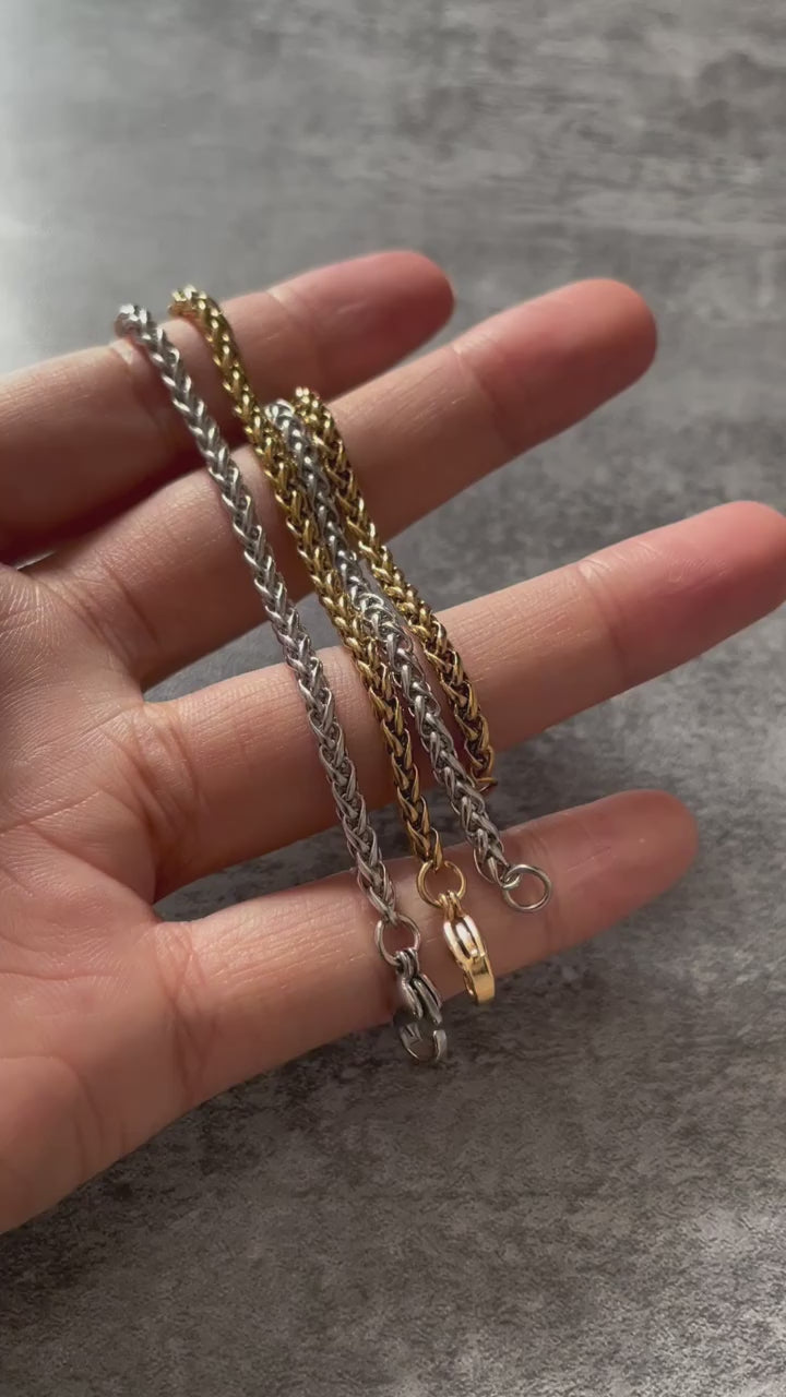 18K London Bracelet Twisted Steel Unisex Jewelry | DAILY DRIPZ