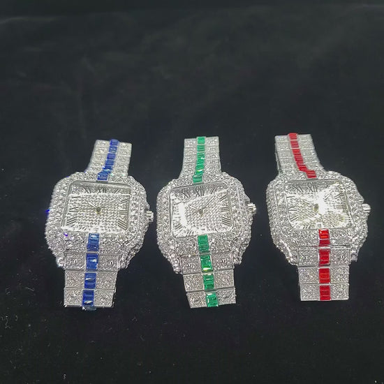 18K Miami Watch – Luxury Stainless Steel Timepiece | DAILY DRIPZ