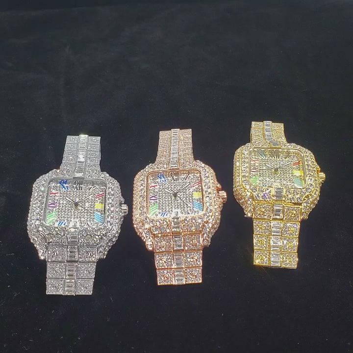 18K Vegas Watch – Luxury Stainless Steel Timepiece | DAILY DRIPZ